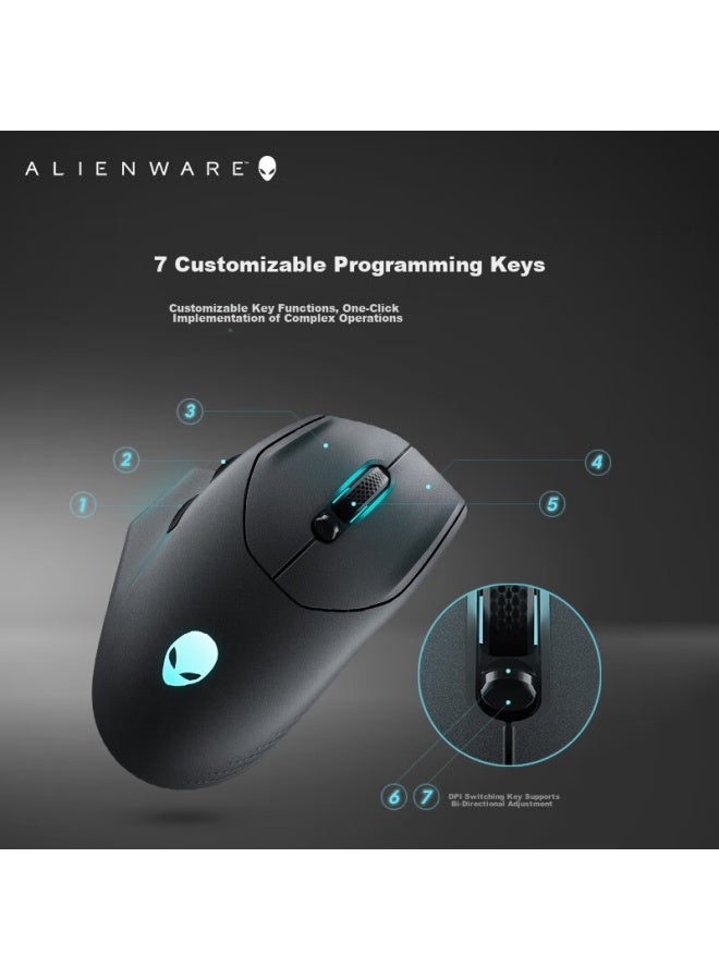 Alienware Aw620m Wireless And Wired Dual-mode Rgb High-end Gaming Professional Mouse For Black Myth： Wukong, 26000 Native Dpi, Official Standard Configuration - Image 3
