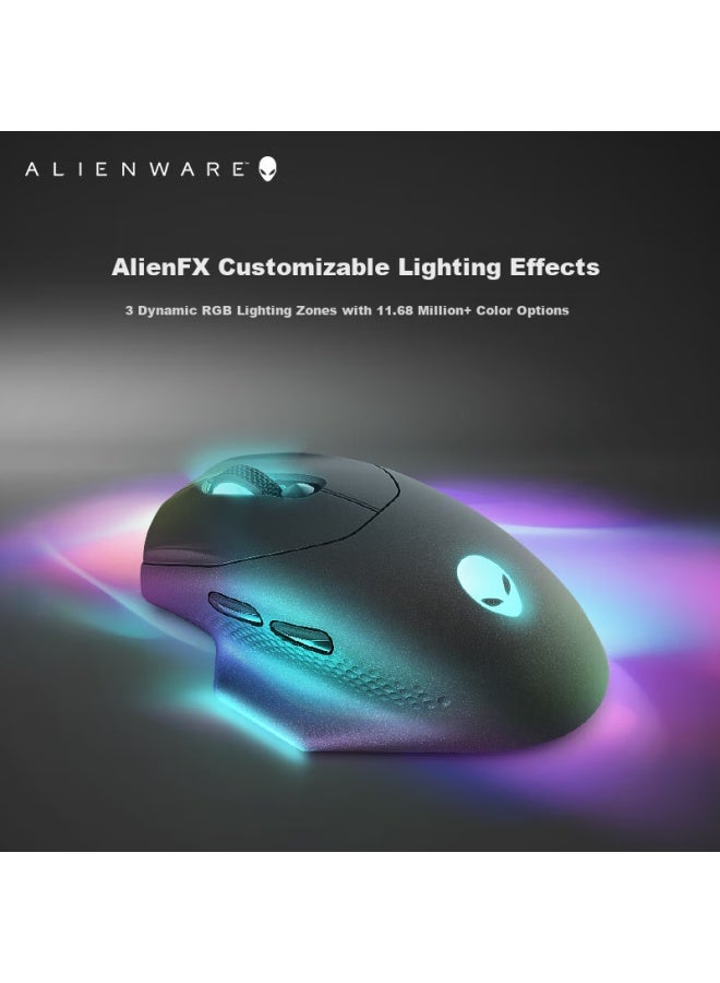 Alienware Aw620m Wireless And Wired Dual-mode Rgb High-end Gaming Professional Mouse For Black Myth： Wukong, 26000 Native Dpi, Official Standard Configuration - Image 2