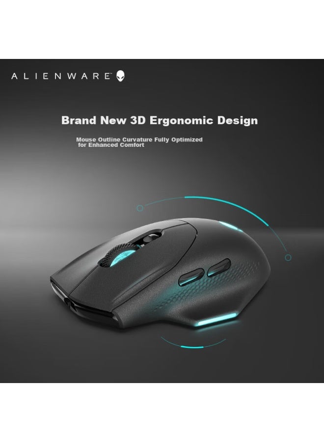 Alienware Aw620m Wireless And Wired Dual-mode Rgb High-end Gaming Professional Mouse For Black Myth： Wukong, 26000 Native Dpi, Official Standard Configuration - Image 1