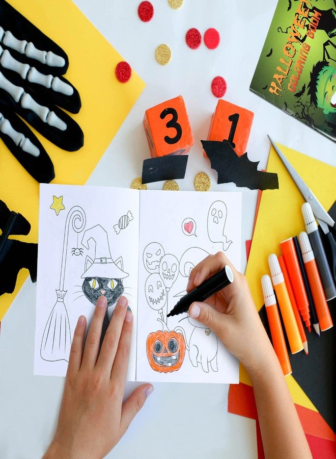 Faccito 24 Pieces Halloween Coloring Books Party Favors Mini Coloring Booklet Spooky Ghost Witch Pumpkin Drawing Book for Kids Halloween Party Treat Goodie Bag Fillers Gifts Supplies - Image 4