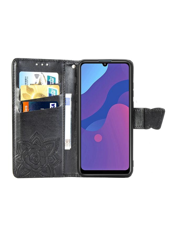 S-TOP Case For Huawei Honor 9A Butterfly Love Flower Embossed Horizontal Flip Leather Case with Bracket / Card Slot / Wallet / Lanyard - Image 2