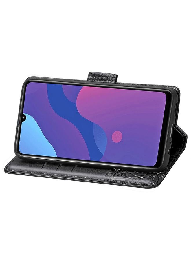 S-TOP Case For Huawei Honor 9A Butterfly Love Flower Embossed Horizontal Flip Leather Case with Bracket / Card Slot / Wallet / Lanyard - Image 3