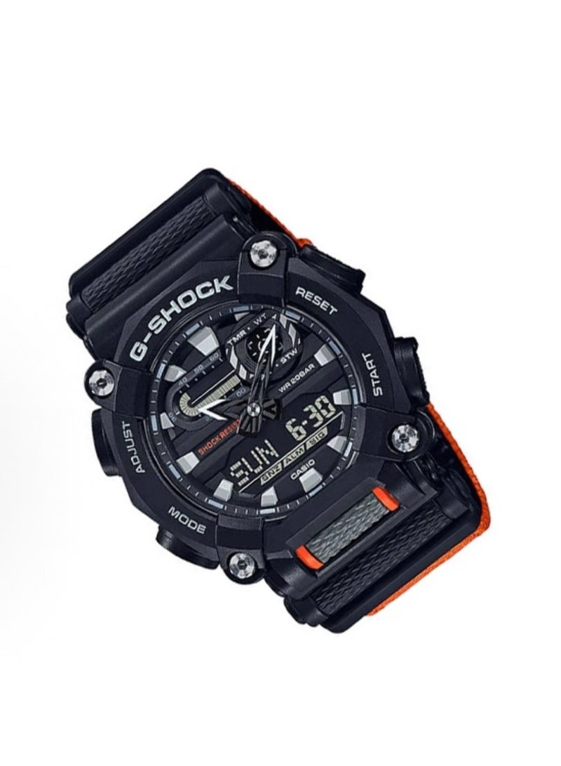 CASIO Liquid/Pointer Dual Display Series G-SHOCK YOUTH Series - Industrial Design Theme - Anti-magnetic and shockproof - Quartz movement - Plastic strap - Japanese and Korean made - Men's watch - Black dial - Image 2