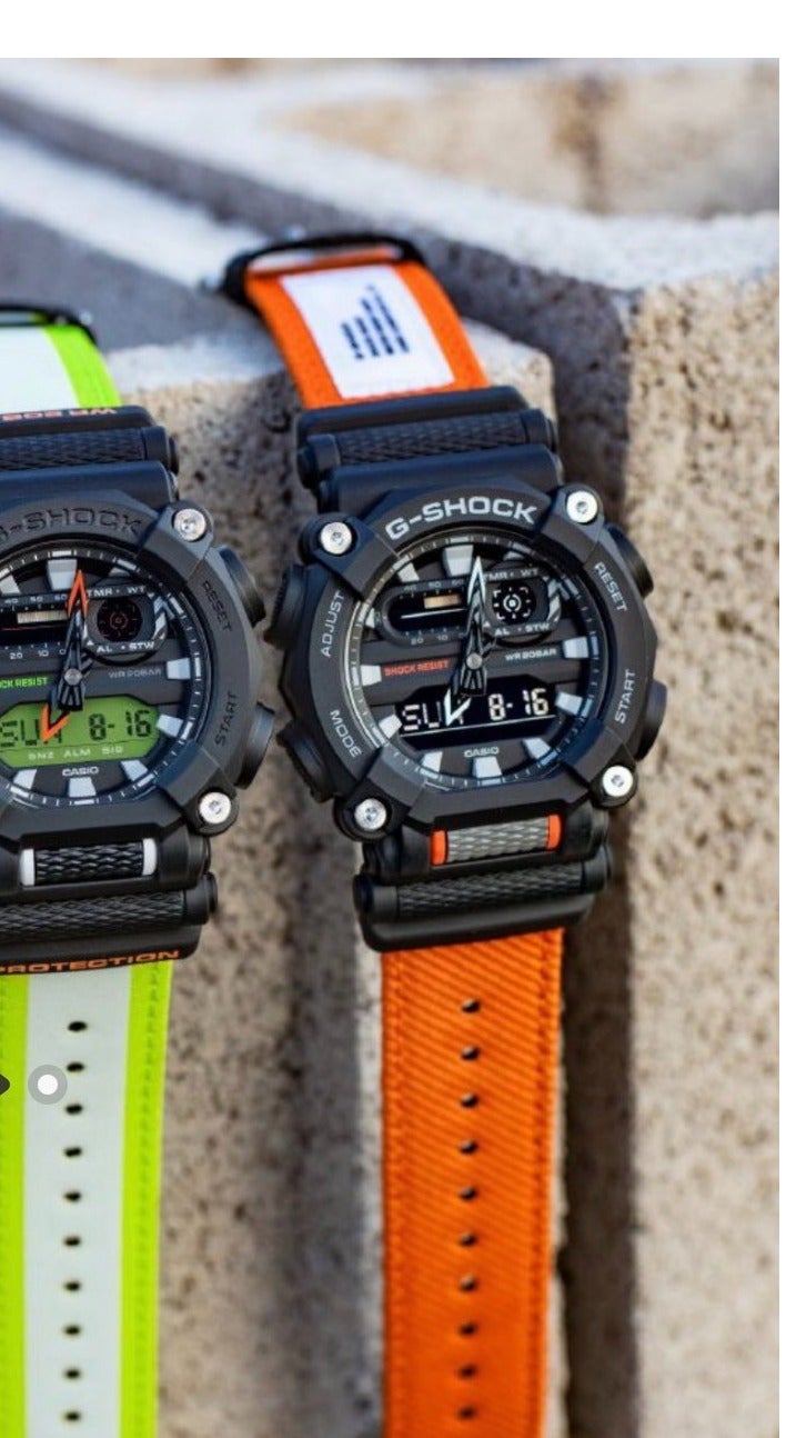 CASIO Liquid/Pointer Dual Display Series G-SHOCK YOUTH Series - Industrial Design Theme - Anti-magnetic and shockproof - Quartz movement - Plastic strap - Japanese and Korean made - Men's watch - Black dial - Image 5