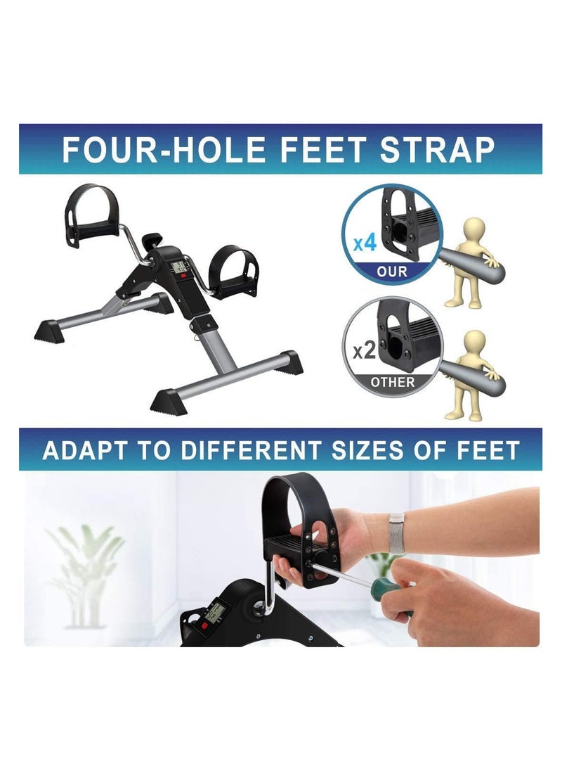 Generic Foldable Under Desk Exercise Bike Portable Arm and Leg Pedal Exerciser  - Image 3