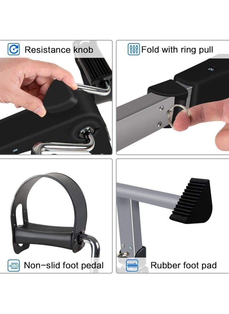 Generic Foldable Under Desk Exercise Bike Portable Arm and Leg Pedal Exerciser  - Image 4