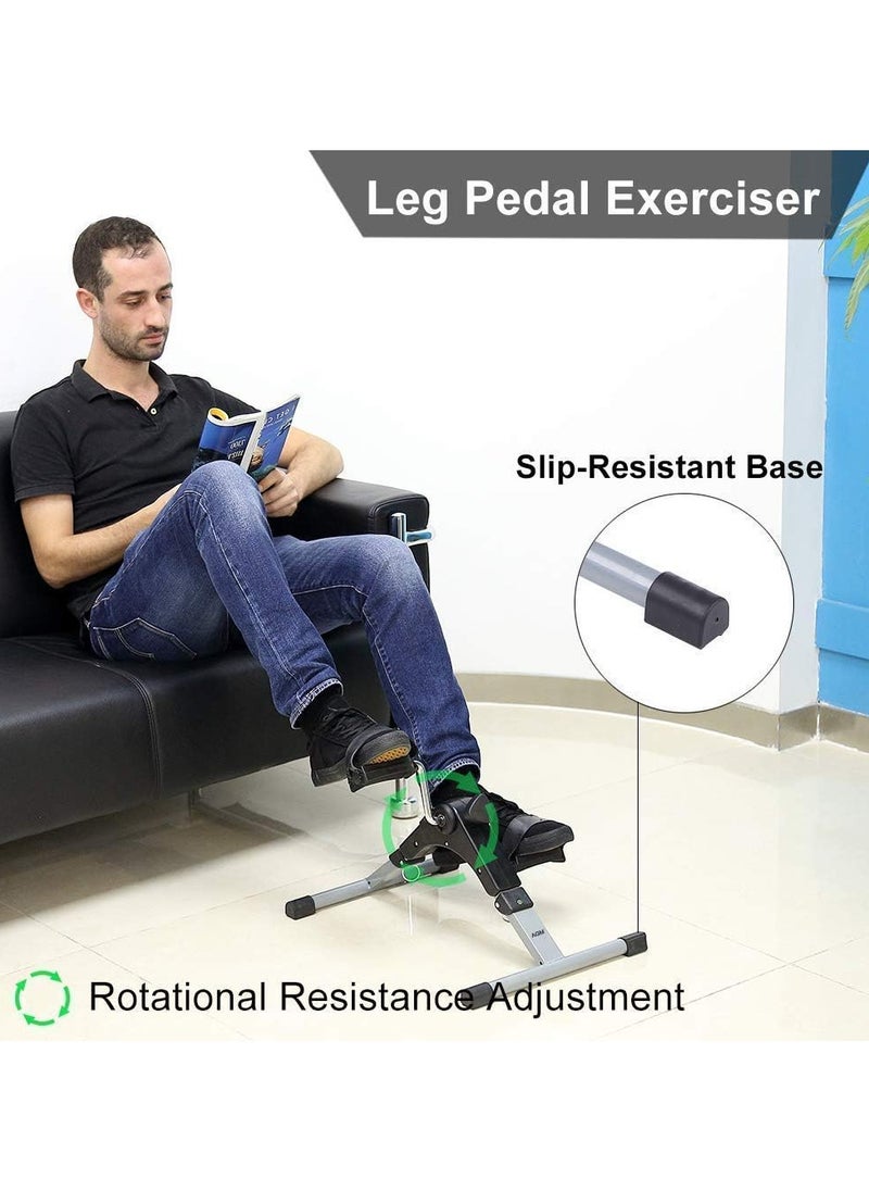 Generic Foldable Under Desk Exercise Bike Portable Arm and Leg Pedal Exerciser  - Image 5
