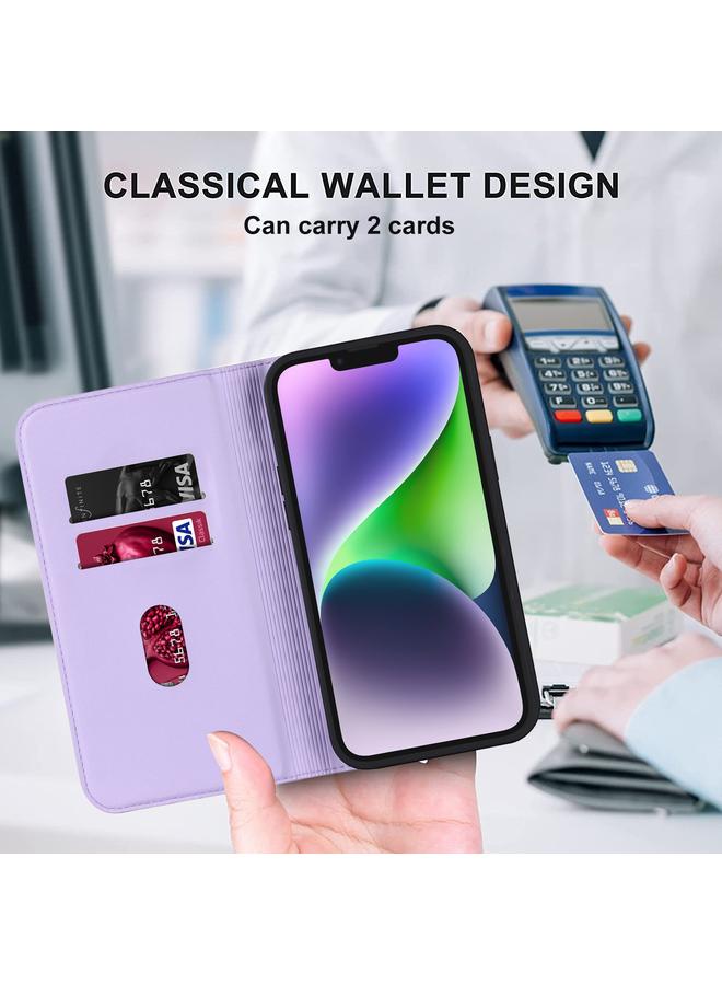 S-TOP Case For iPhone 14 Rhombic MagSafe RFID Anti-Theft Wallet Leather Phone Case - Image 5