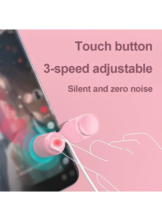 Pink Mini Screen Clicker Auto Like USB Touch Button Three Speed Adjustable Silent - Image 1