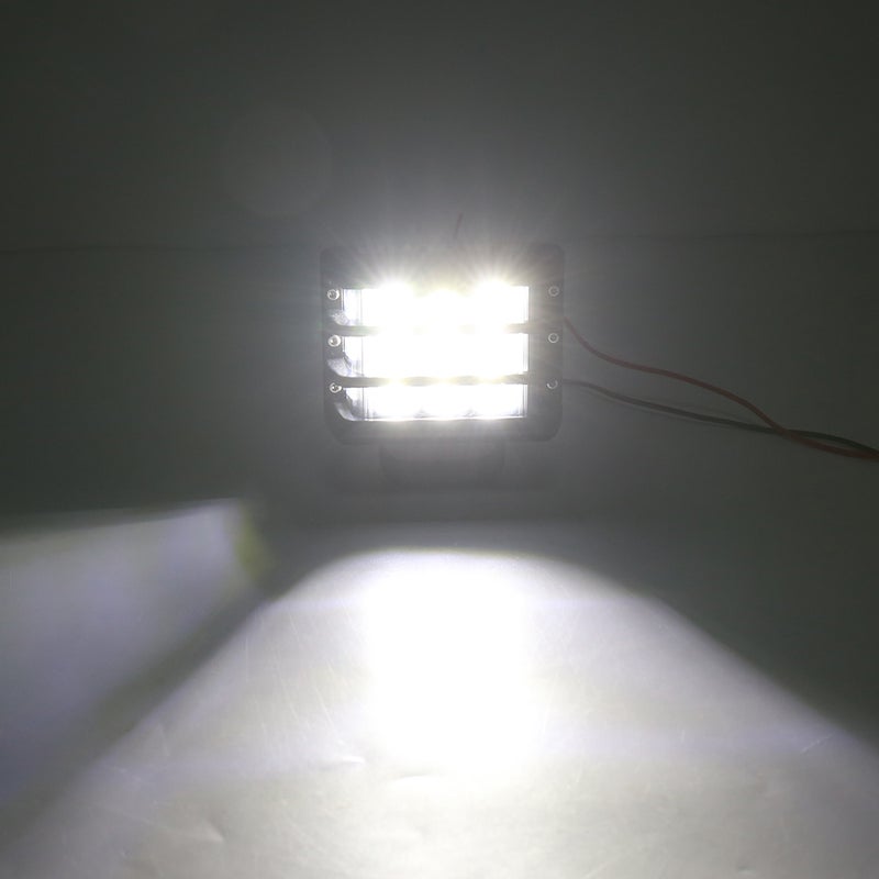 Pair of 4inch 36W LED Light Bar Work Light Side Shooter Turn Signal Lamp Road Driving Light with Wiring Harness for Jeep Car Truck SUV Boat Marine - Image 3