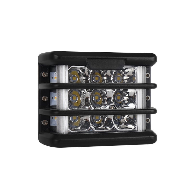 Pair of 4inch 36W LED Light Bar Work Light Side Shooter Turn Signal Lamp Road Driving Light with Wiring Harness for Jeep Car Truck SUV Boat Marine - Image 2