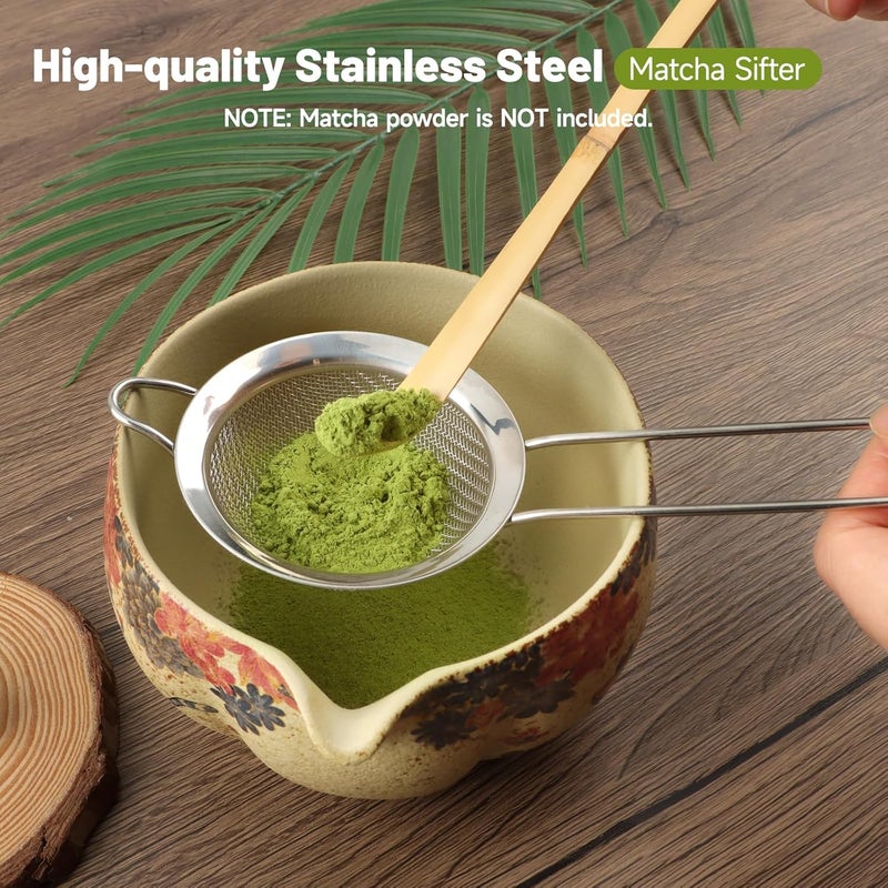TOPSKY 8pcs Matcha tea set Japanese, Matcha Whisk Set, Matcha Bowl and Bamboo Whisk set, Tea Ceremony Set for Matcha Making,Gift for Matcha Lovers (Kitten style) - Image 4