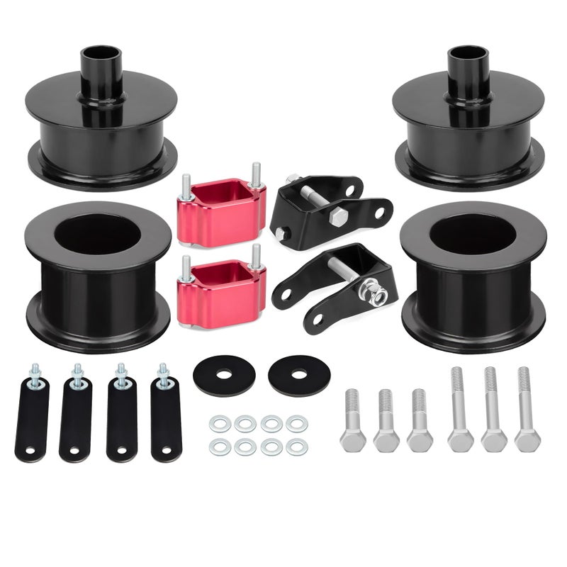 KSP 3Front and 3Rear Full Suspension Lift Kits with Shock Extenders fit for 20072018 Wrangler JK 2WD 4WD Such as Editions RubiconUnlimitedSaharaSports and MoreBlack