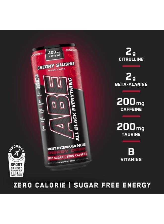 Applied Nutrition ABE Energy Pre Workout Drink Food Supplement Cherry slushie 330ml pack of 12 - Image 3