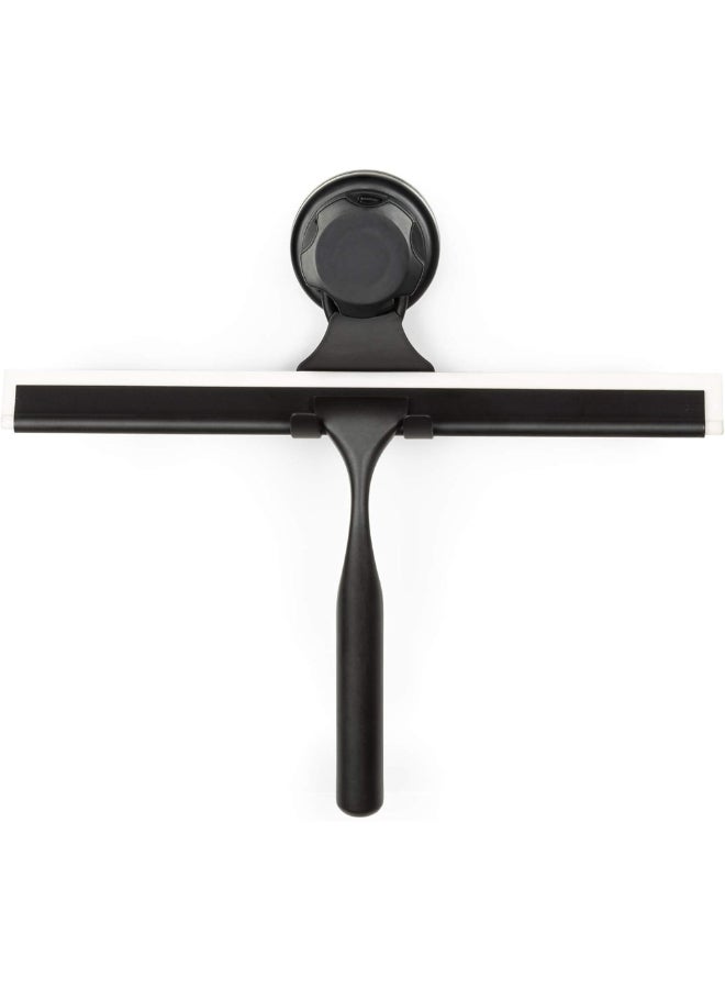 COMPACTOR Suction Cup Wall Mounted Shower Squeegee Black and White 23.5 x 25.4 x 5.5 cm RAN9785 - Image 2