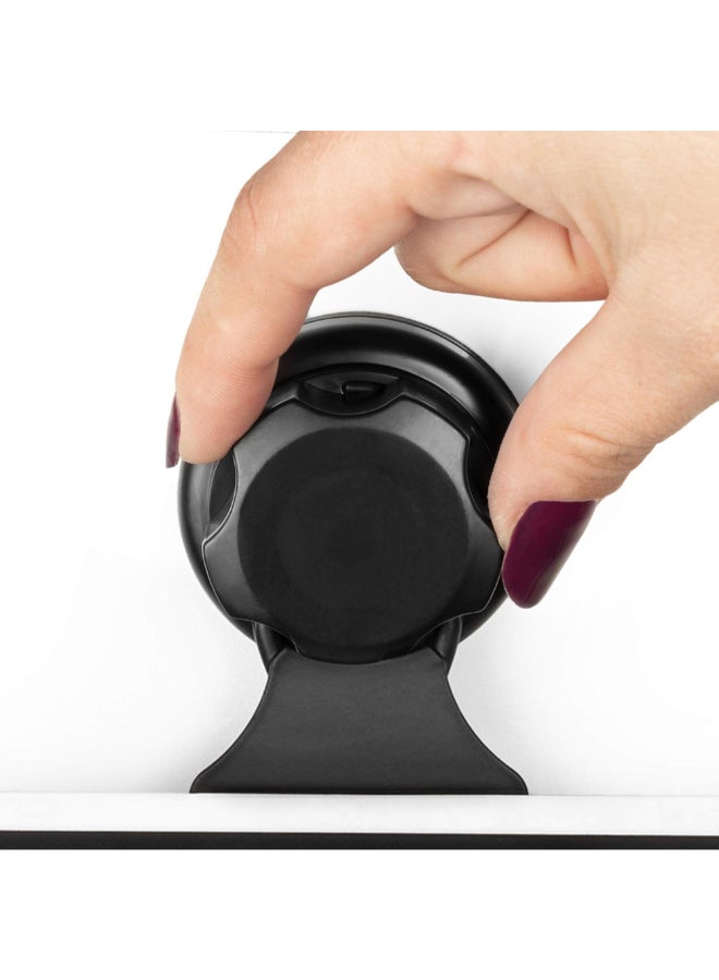 COMPACTOR Suction Cup Wall Mounted Shower Squeegee Black and White 23.5 x 25.4 x 5.5 cm RAN9785 - Image 4