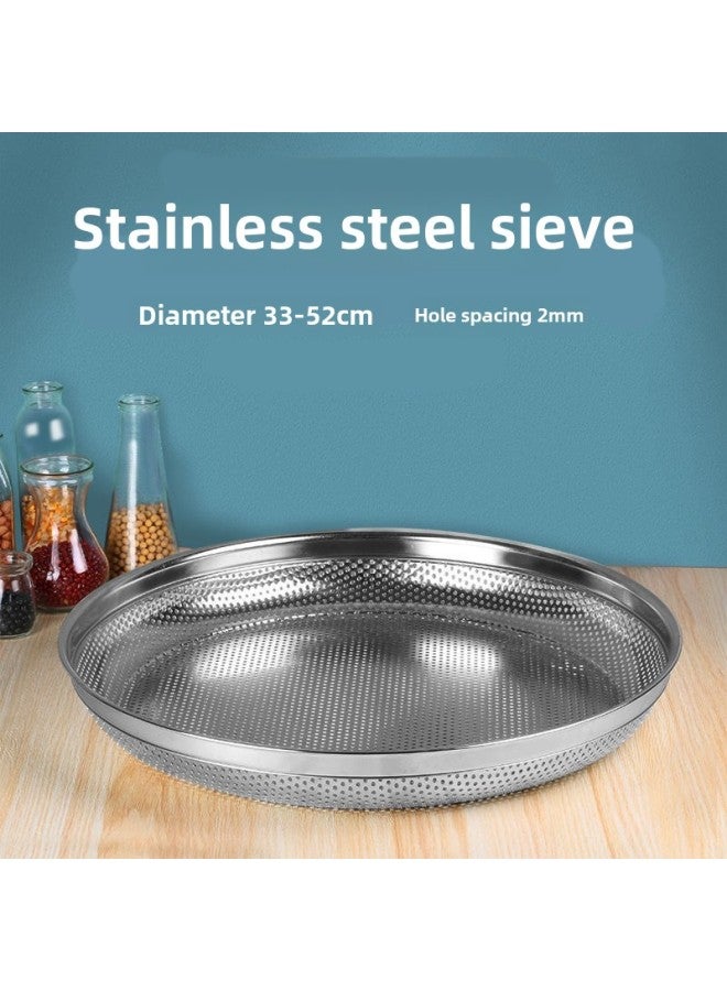Stainless Steel Sieve For Flour Sand Grain Filtering Precision Mesh Plate Modern Simple Style Non-Patented Product From Chaoshou-Specifications:Add Steel Ring 52cm(40/box)  - Image 2