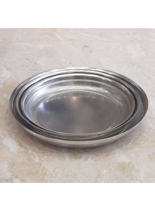 Stainless Steel Sieve For Flour Sand Grain Filtering Precision Mesh Plate Modern Simple Style Non-Patented Product From Chaoshou-Specifications:Add Steel Ring 52cm(40/box)  - Image 3