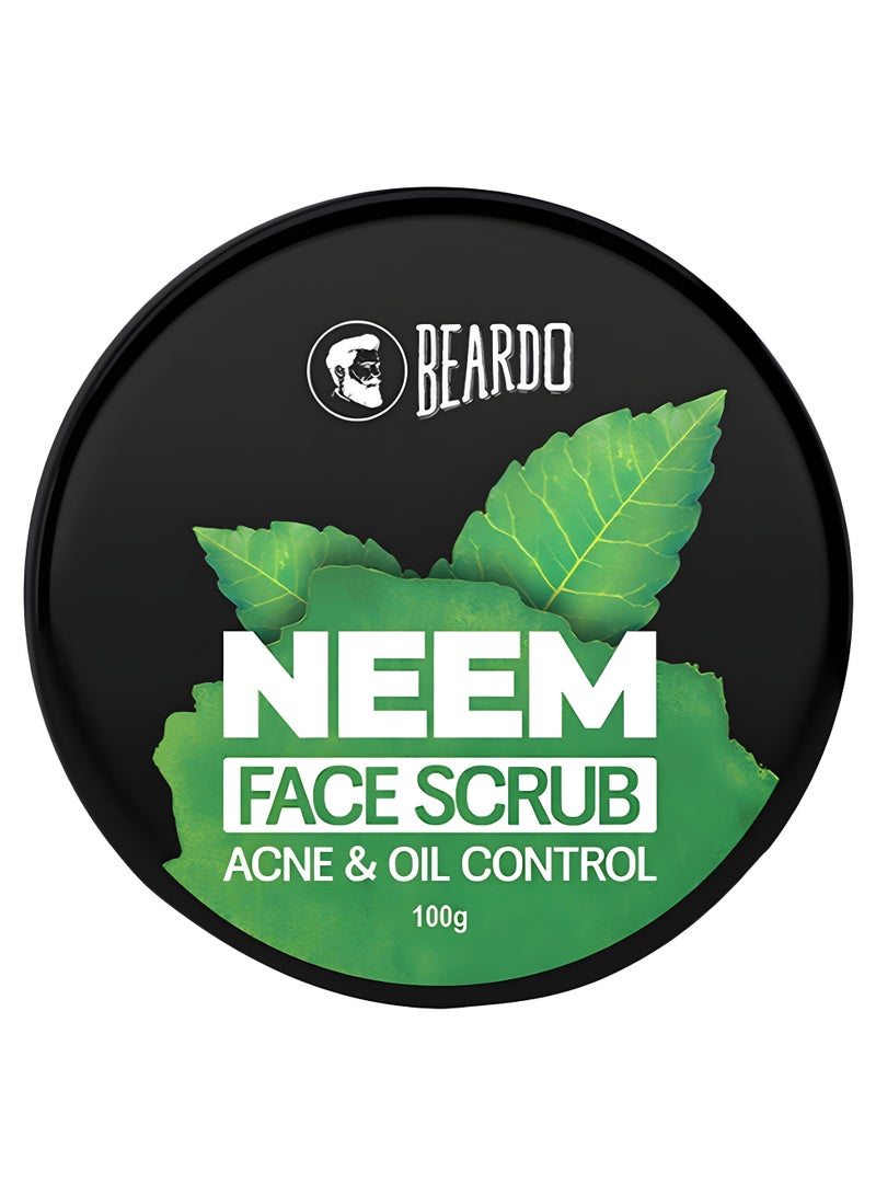 BEARDO مقشر الوجه من BEARDO بنبات النيم للرجال، 100 جرام - Image 1