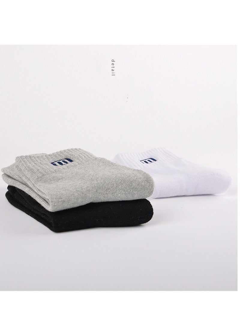 General Basketball Socks, Men's Sports Socks Thickened Mid Tube Badminton Socks Running Socks Outdoor Elite Socks, Sweat Absorbing Non-Slip Basketball Socks for Teens and Adults (3 Pairs)  - Image 5