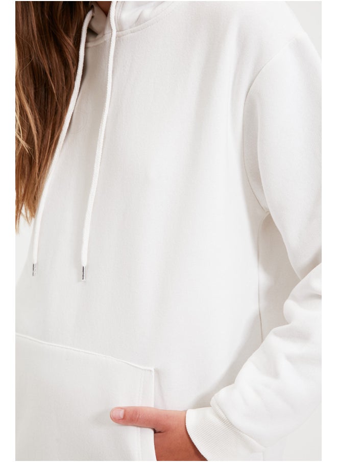 trendyol - Sweatshirt - Ecru - Boyfriend - Image 1