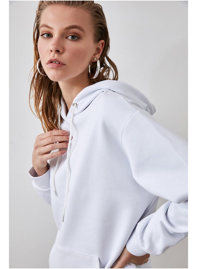 trendyol - Sweatshirt - Ecru - Boyfriend - Image 1