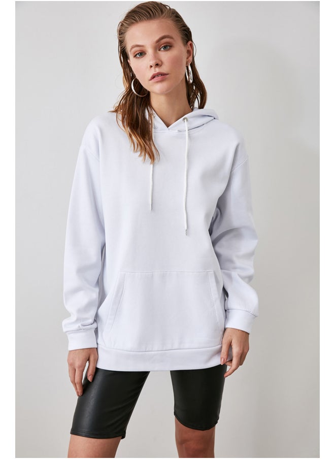 trendyol - Sweatshirt - Ecru - Boyfriend - Image 1