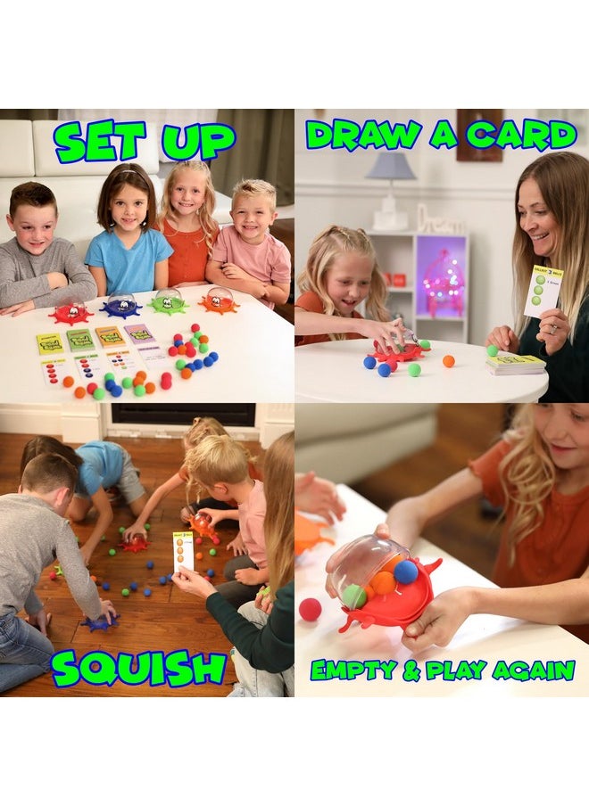 Funwares Funwares Colorful Squid Squish: Dynamic Floor Game for Kids, Boosts Kids' Learning and Coordination, Counting and Number Game, Active Play, and Quick Thinking, 2-4 Players, Ages 4-8.  - Image 2