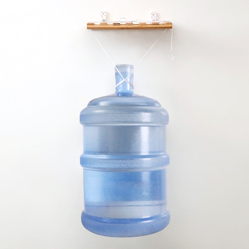 Edge Floating Shelve Floating Shelf Bracket Wall Ledge Bamboo Storage Rack Wall Decor - Image 3