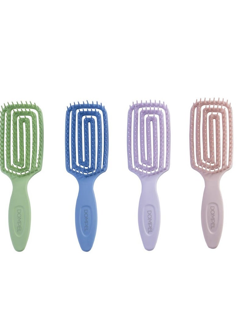 DOMPEL Silicone Brush for Long Hair and Hair Extensions – Blue - Image 2