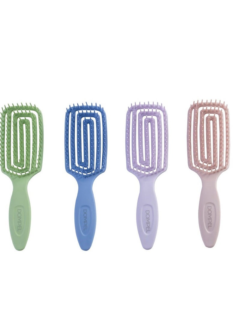 DOMPEL Silicone Brush for Long Hair and Hair Extensions – Blue - Image 3