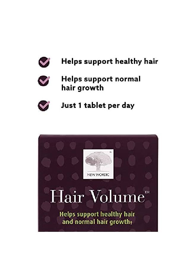 New Nordic - Hair Volume Tablets ; 3000 Mg Biotin & Biopectin Apple Extract For Healthy Hair Growth ; Reduce Thinning, Balding & Shedding For Naturally Fuller Thicker Hair ; 90 Count (Pack Of 1) - Image 1