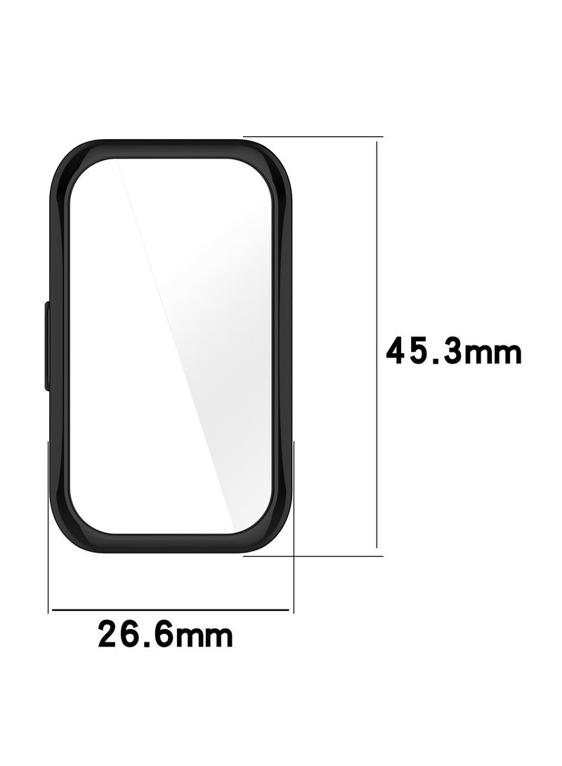 Silicone Watchband For Huawei Band 8 Huawei Band 9 Strap SmartWatch WristbandBracelet Wriststrap Sport Replacement，Transparent Protective Shell