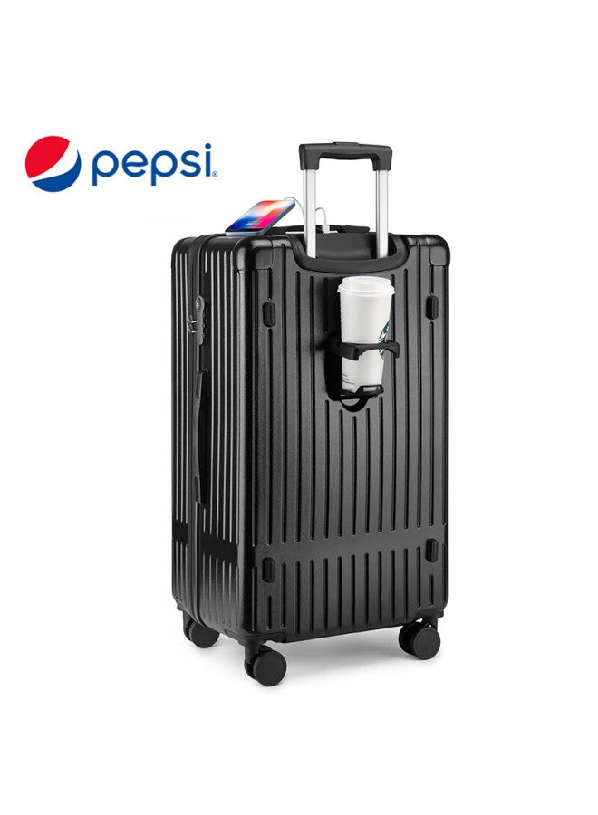 Pepsi Large Capacity Suitcase For Men And Women, 24-inch Travel Luggage With Spinner Wheels, Large Size, Student Check-in Trolley Case With Combination Lock - Image 1
