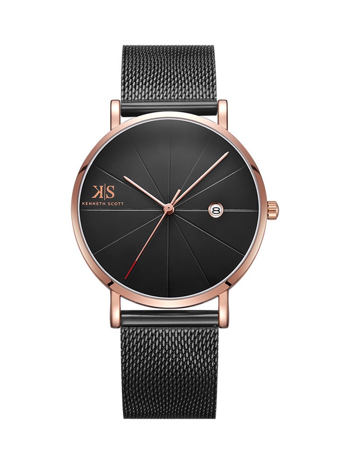 KENNETH SCOTT Men's Stainless Steel Analog Watch K22013-KMBB - 40 mm  - Image 1