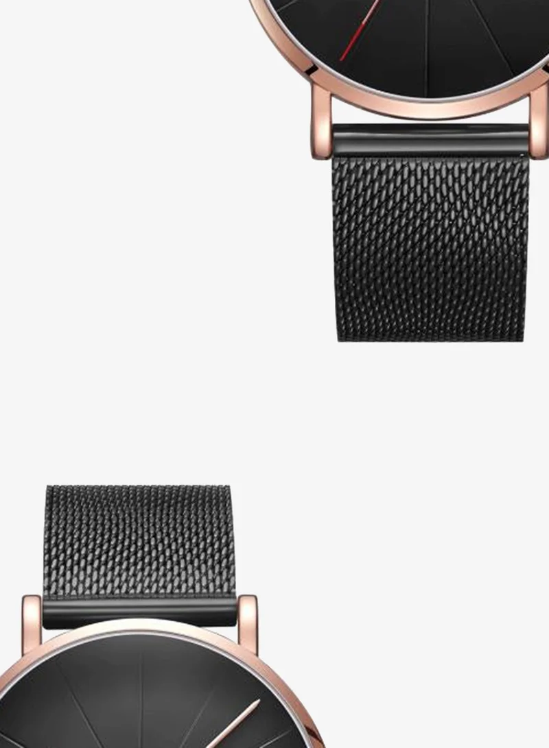 Kenneth Scott Black Men's Stainless Steel Analog Watch K22013-KMBB - 40 mm for Men | Best Price UAE