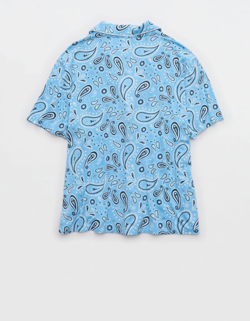 Aerie  Aerie Real Soft® Short Sleeve Pajama Shirt for Women | Best Price UAE