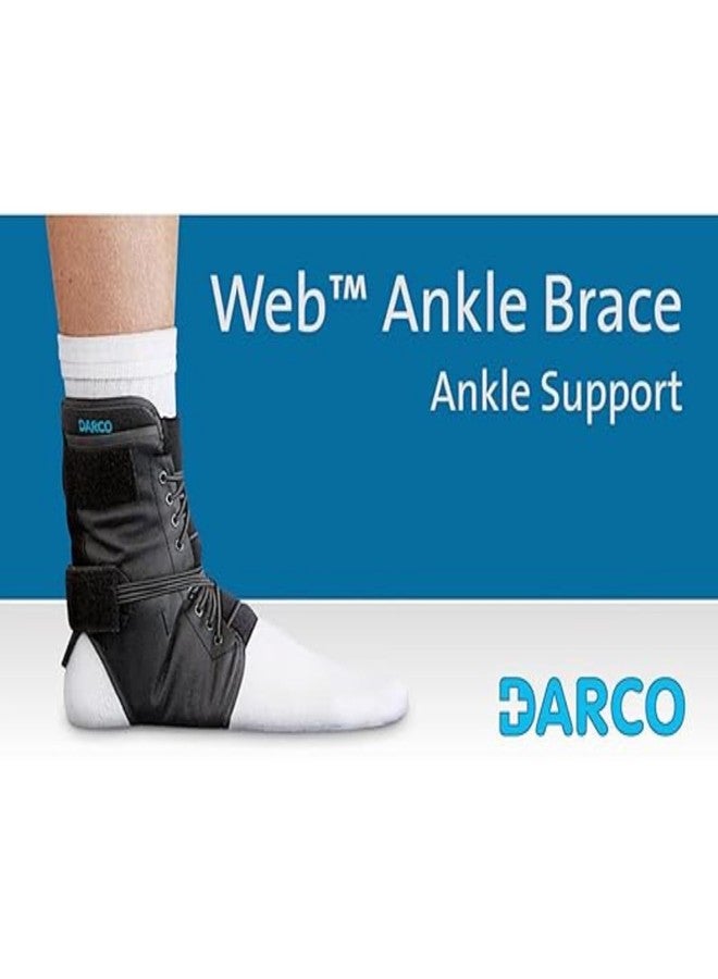 Darco Web Ankle Brace with Bungee Closure Size Medium -Womans Shoe 9.5-11 Mens -7.5-10 - Image 3