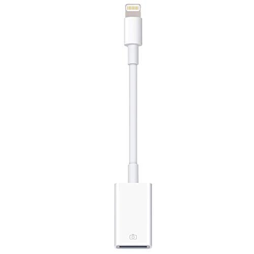 WORLDBOYU Lightning to USB Camera Adapter Lightning Female OTG Cable Adapter for Select iPhone,iPad Models Support Connect Camera, Card Reader, USB Flash Drive, MIDI Keyboard, White - Image 1