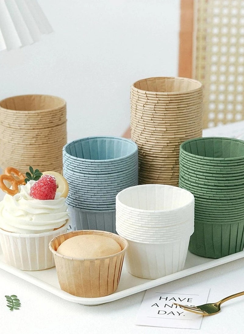 50pcs Cupcake Cups with Oilproof Baking Liners with Aluminum Foil Rims  - Image 3