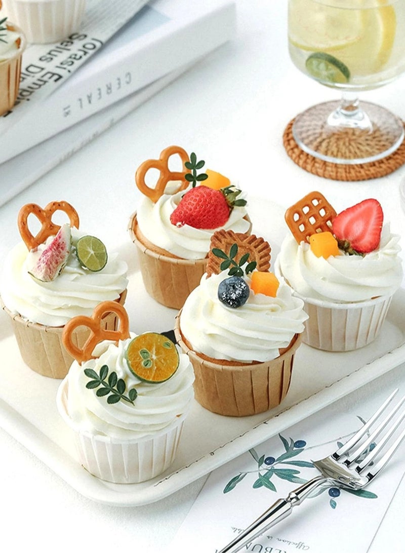 50pcs Cupcake Cups with Oilproof Baking Liners with Aluminum Foil Rims  - Image 4