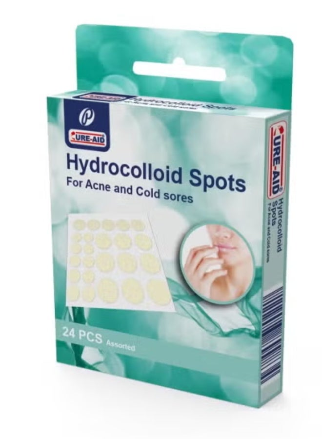 Cure Aid bandage hydrocolloid spots for acne and cold sores 24 pcs