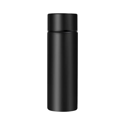 coocuture Cute Water Bottle - 5 Oz Mini Insulated Stainless Steel Bottle - Keeps Cold for 12 hours, Hot for 6 hours, Perfect for Purse or Kids Lunch Bag （Black） - Image 1