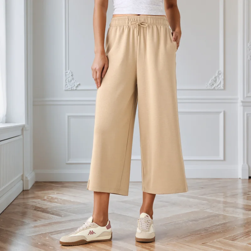 سبلاش فيڤ Wide Leg Drawstring Waist Culottes