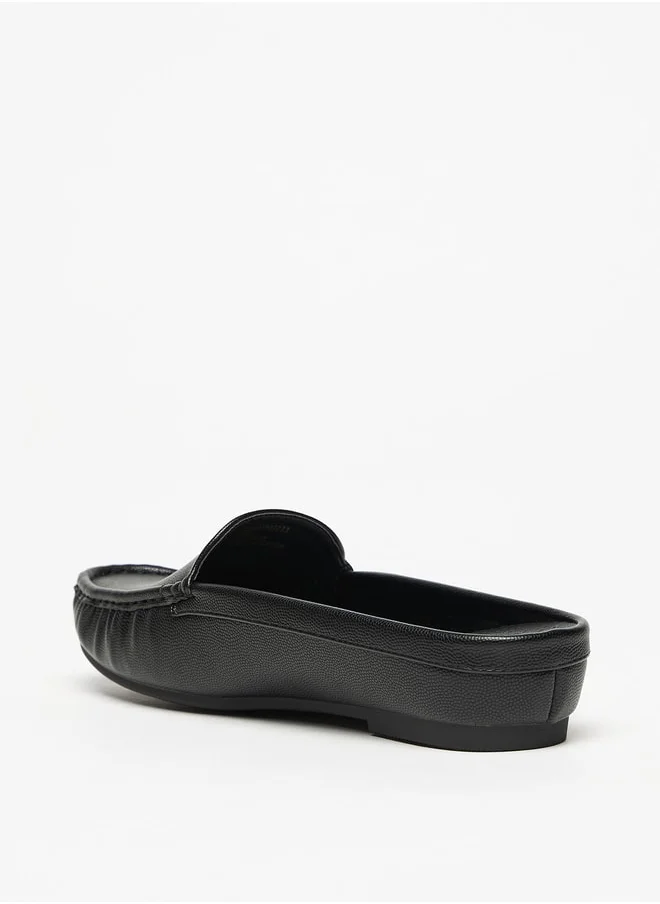 Flora Bella By Shoexpress Textured Slip-On Mules