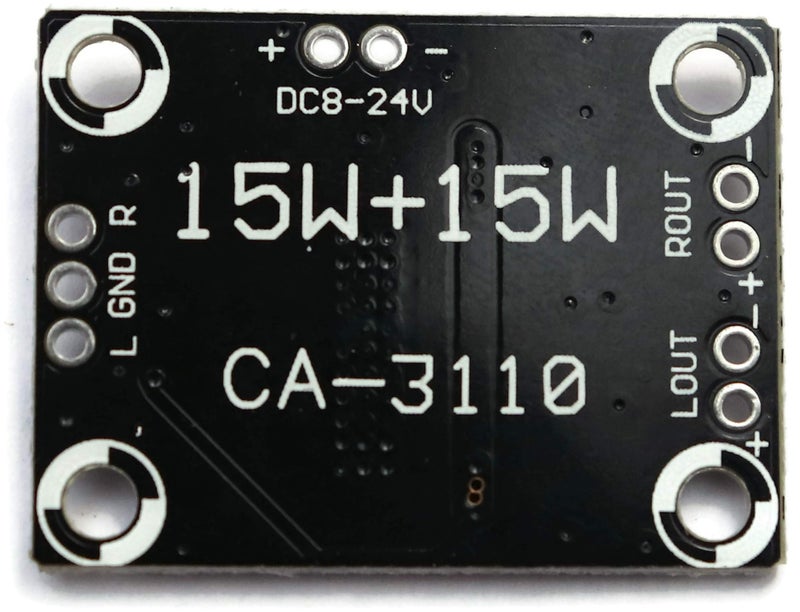 Electronicspices Electronic Spices TPA3110 Dual Channel Stereo Digital Audio Amplifier Board 15W + 15W Class D Digital Power Amplifier Module - Image 2