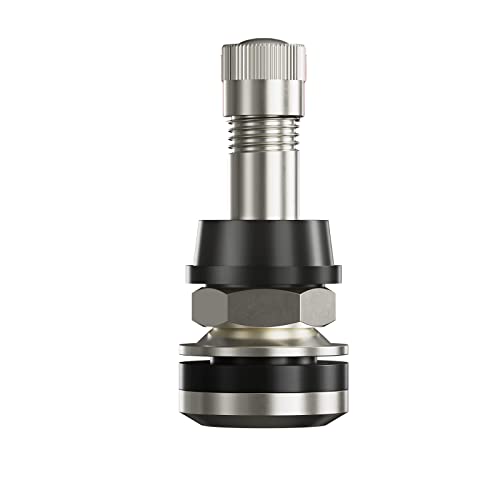 CKAuto 25 Pieces TR416 Metal Valve Stems Outer Mount Fits .453" & .625" Rim Holes Long 1 1/2", Silver - Image 1