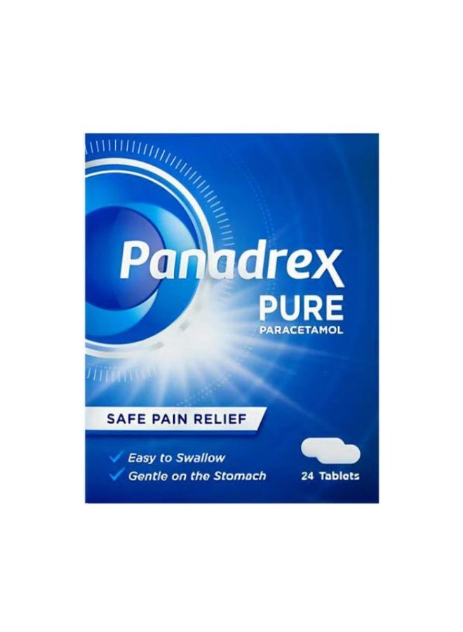 Paracetamol  Pure 500mg Tablets Pain Relief Pack 24