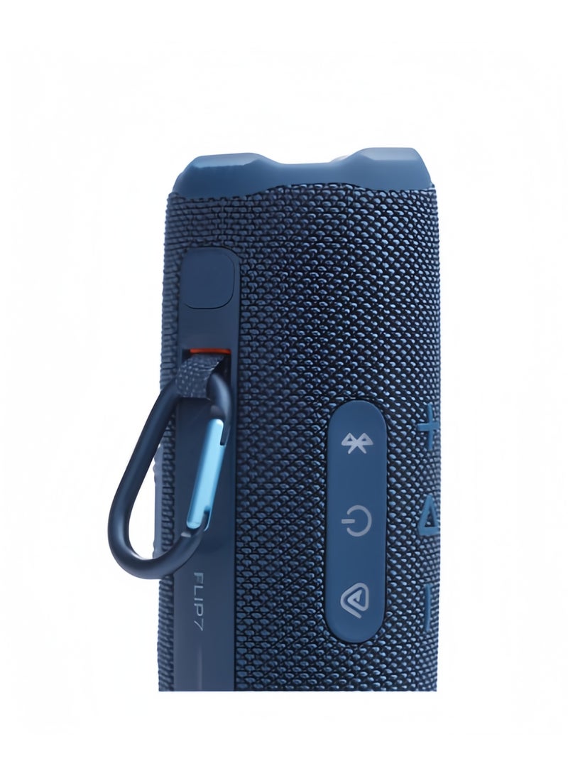 جي بي إل Flip 7 -Sound With Ai Sound معززة, Up to 16 ساعة من وقت اللعب, Multi-Speaker through Auracast, and waterproof, Dustan, Drop-proof Design for all Adventures Blue (باللغة الإنجليزية) - Image 4