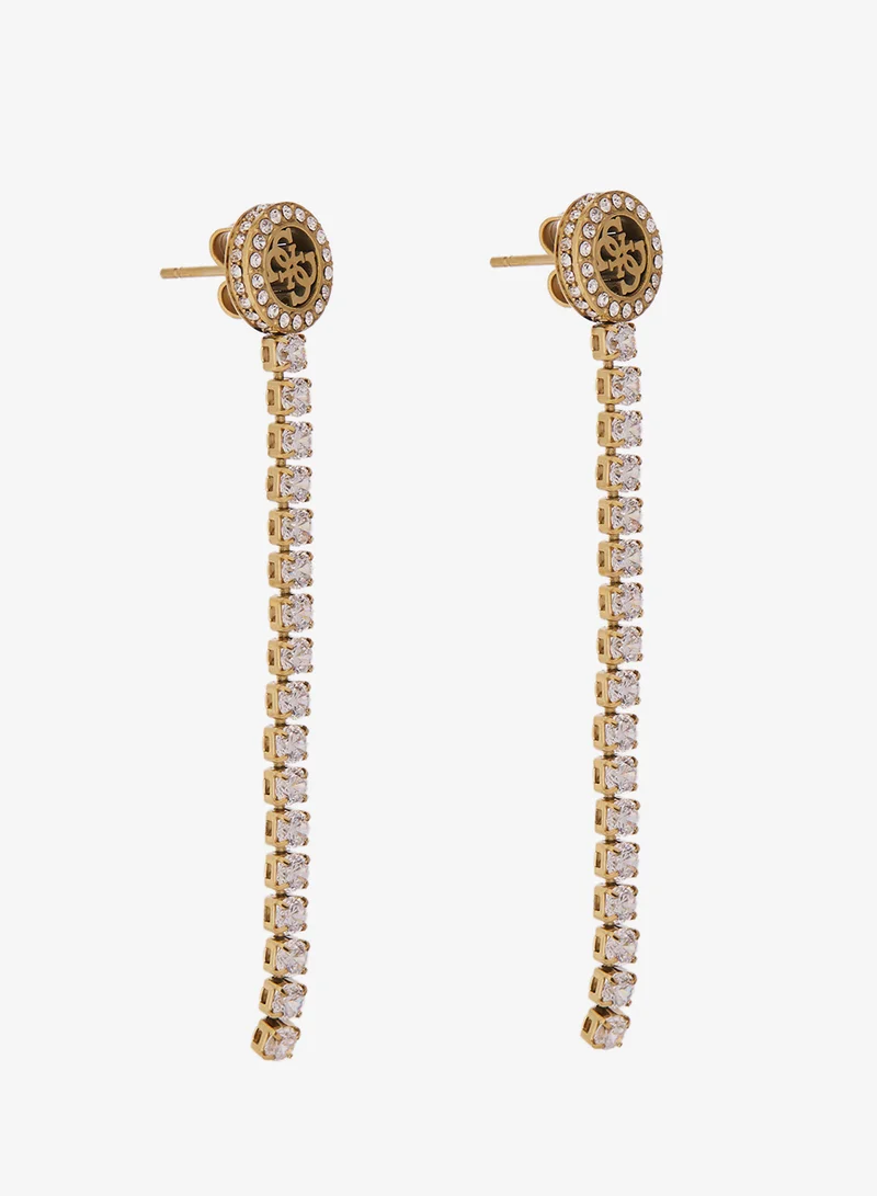 GUESS 3mm 4G Logo Tennis CZ Pendant Necklace